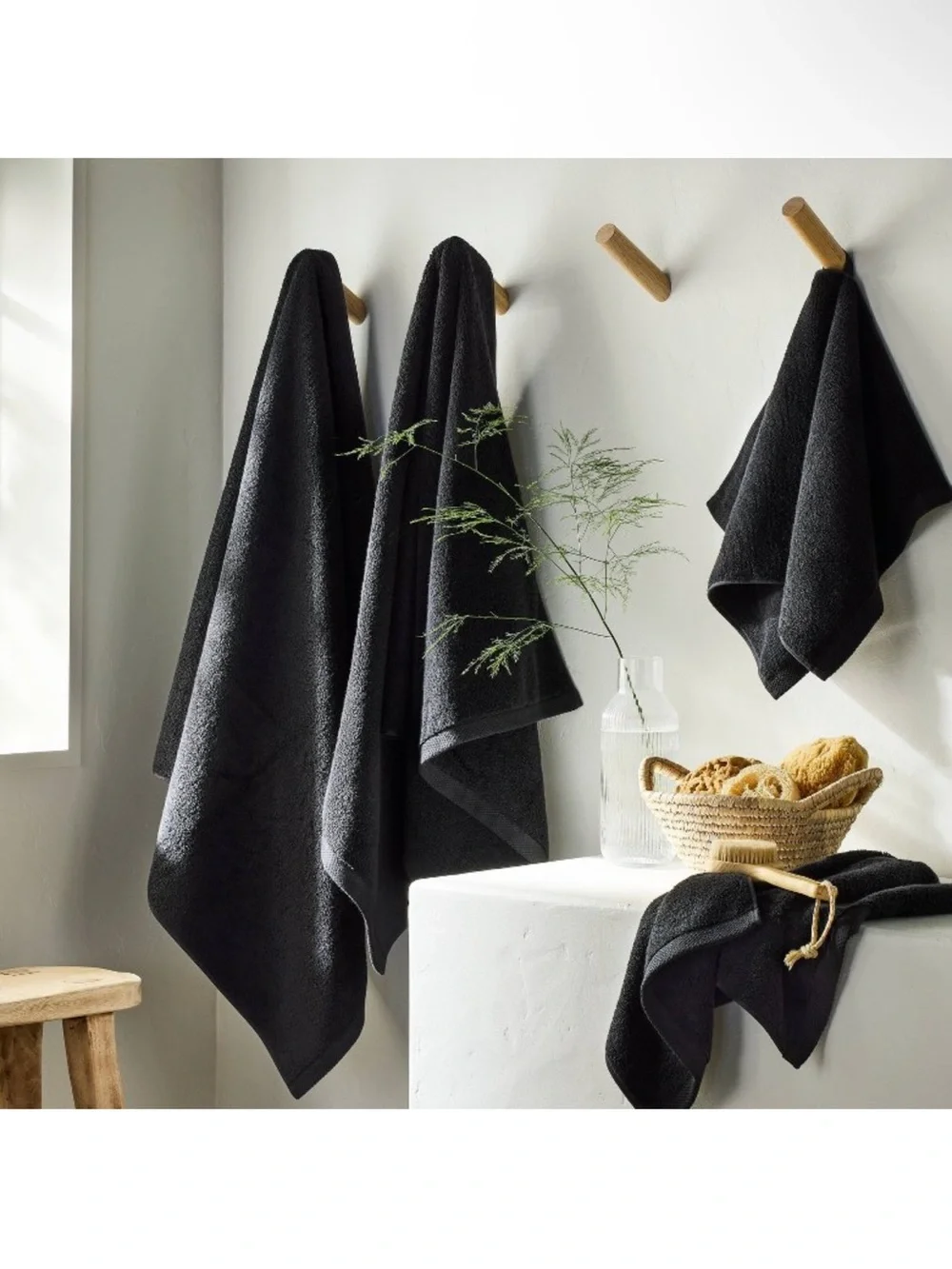 Casaluna Organic Bath Sheet •Black•